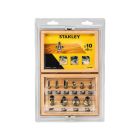Набор фрез Stanley TCT 8 мм, 10 шт. (STA80020)