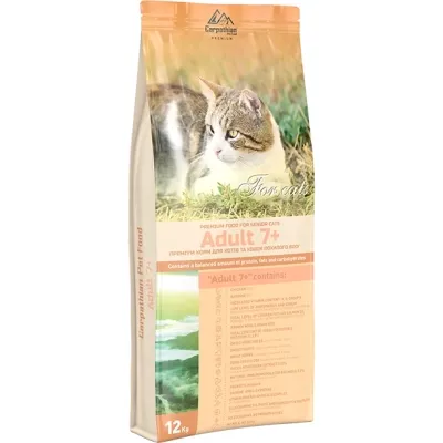 Сухой корм для кошек Carpathian Pet Food Adult 7+ 12 кг (4820111140787)
