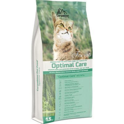 Сухий корм для кішок Carpathian Pet Food Optimal Care 1.5 кг (4820111140961)