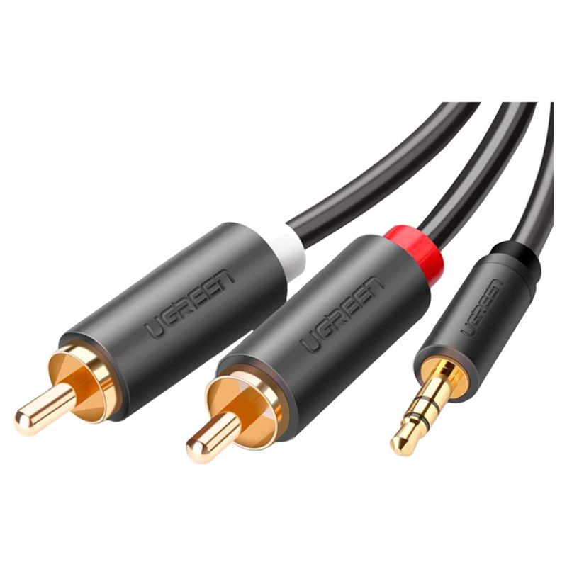 Кабель мультимедийный 3.5mm F to 2xRCA M 3.0m Black Ugreen (10512)