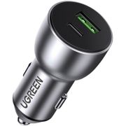 Зарядное устройство Ugreen 1xUSB-C + 1xUSB QC3.0 60W CD213 gray (60980)