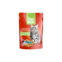 Влажный корм для кошек Пан Кот кролик в соусе 100 г (4820111141036) (24 шт)