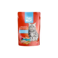 Влажный корм для кошек Пан Кот утка в желе 100 г (4820111140992) (24 шт)