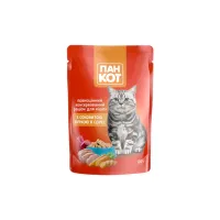 Влажный корм для кошек Пан Кот курица в соусе 100 г (4820111140985) (24 шт)