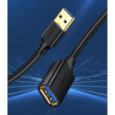 Дата кабель USB 3.0 AM/AF 3.0m US129 Black Ugreen (30127)