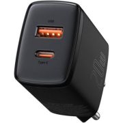 Зарядний пристрій Baseus Compact Quick Charger U+C 20W EU Black (CCXJ-B01)