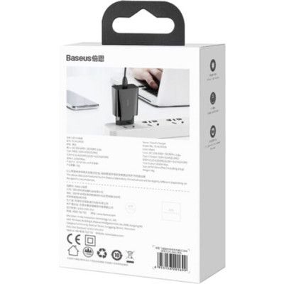 Зарядний пристрій Baseus Speed Mini Quick Charger Black (CCFS-SN01)