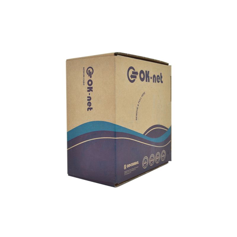 Кабель сетевой OK-Net FTP 100м cat.5e (F/UTP-cat.5E-SL) (КПВЭ-ВП (100) 4*2*0,48 / 100)