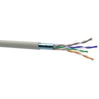Кабель мережевий OK-Net FTP 100м cat.5e (F/UTP-cat.5E-SL) (КПВЭ-ВП (100) 4*2*0,48 / 100)