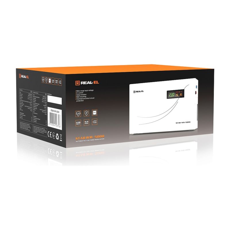 Стабилизатор напряжения REAL-EL STAB WM-5000 (EL122400014)
