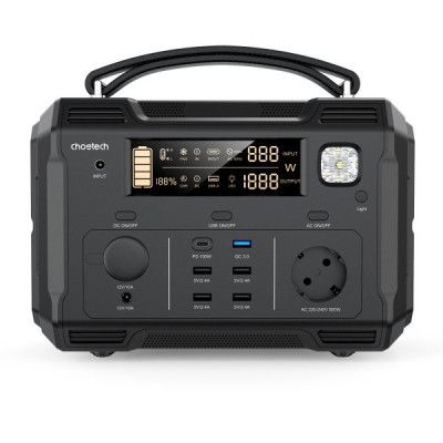 Зарядная станция Choetech (BS004-EU-BK), 500W (BS004-EU-BK)