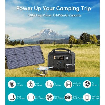 Зарядная станция Choetech (BS004-EU-BK), 500W (BS004-EU-BK)
