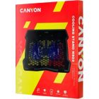 Подставка для ноутбука Canyon NS03, 10-15.6 laptop, dual-fan with 2x2.0 USB hub (CNE-HNS03)