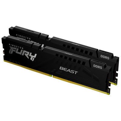 Модуль пам\'яті для комп\'ютера DDR5 16GB (2x8GB) 5600 MHz Beast Kingston Fury (ex.HyperX) (KF556C36BBEK2-16)