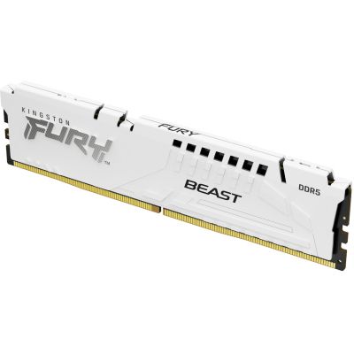 Модуль пам\'яті для комп\'ютера DDR5 32GB 6000 MHz Beast EXPO White Kingston Fury (ex.HyperX) (KF560C36BWE-32)