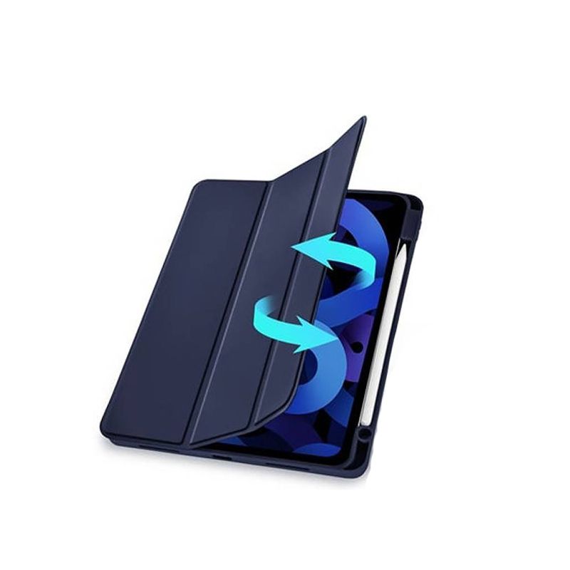 Чехол для планшета BeCover Tri Fold Soft TPU mount Apple Pencil Apple iPad Air 5 (2022) 10.9" Deep Blue (708454)