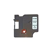 Лента для принтера этикеток UKRMARK D-45010P-BK/CL, совместима с DYMO 45010 / S0720500, для серии D1. 12мм х 7м. black on transparen (900615)