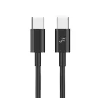Дата кабель USB-C to USB-C 1.0m 20W (CC-03B) Black Grand-X (CC-03B)