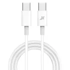 Дата кабель USB-C to USB-C 1.0m 20W (CC-03W) White Grand-X (CC-03W)