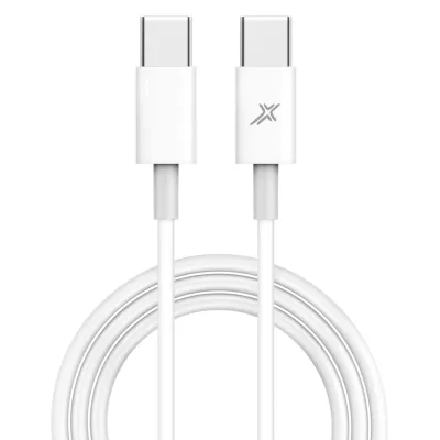 Дата кабель USB-C to USB-C 1.0m 20W (CC-03W) White Grand-X (CC-03W)