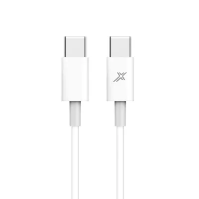 Дата кабель USB-C to USB-C 1.0m 20W (CC-03W) White Grand-X (CC-03W)