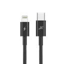 Дата кабель USB-C to Lightning 1.0m 20W (CL-07B) Black Grand-X (CL-07B)