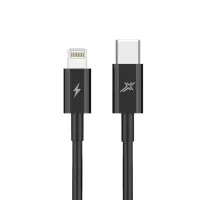 Дата кабель USB-C to Lightning 1.0m 20W Black Grand-X (CL-07B)