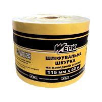Наждачная бумага Werk бумажное основание - 115мм х 50м, P180 (58023)