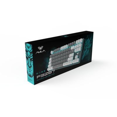 Клавиатура Aula F3287 Keycap KRGD Blue USB UA White/Grey (6948391240688)