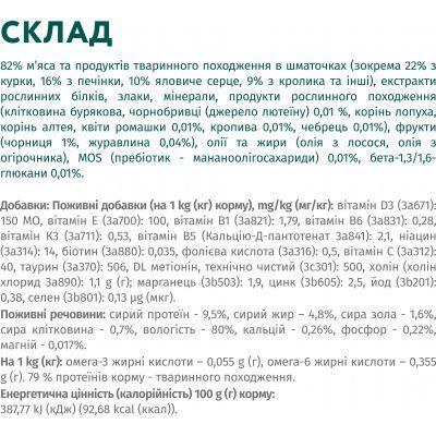 Влажный корм для собак Optimeal с кроликом и черникой в соусе 100 г (4820215369855)