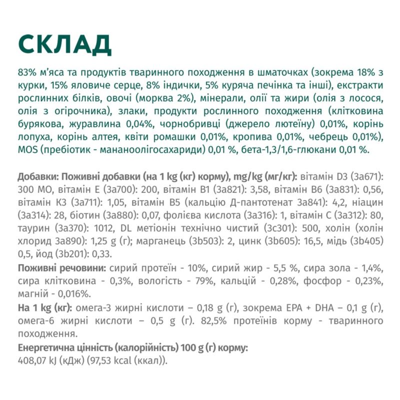Влажный корм для собак Optimeal для щенков с индейкой и морковью в соусе 100 г (4820215369619) (12 шт)