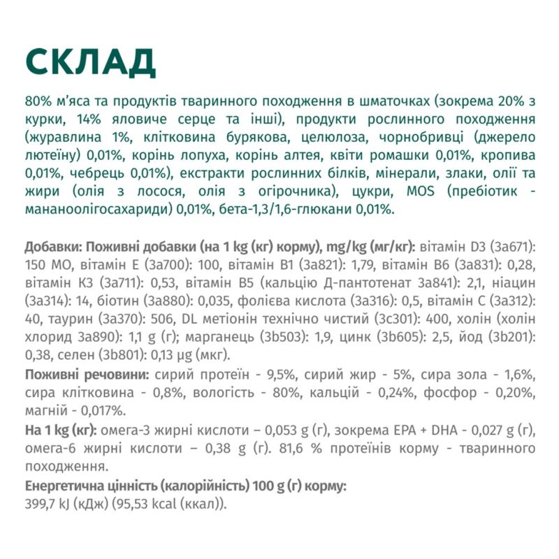Влажный корм для собак Optimeal с говядиной и клюквой в желе 100 г (4820215369626) (12 шт)