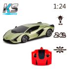 Радиоуправляемая игрушка KS Drive Lamborghini Sian 1:24, 2.4Ghz зеленый (124GLSG)