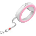 Повідець для собак WAUDOG R-leash світловідбиваюча стрічка XS-M до 40 кг 2.9 м рожевий (81277)
