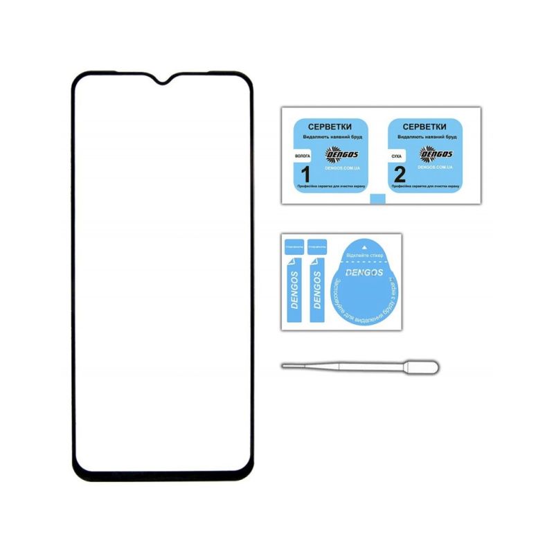 Стекло защитное Dengos Full Glue Motorola G72 (black) (TGFG-289)