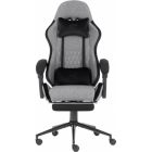 Кресло игровое GT Racer X-2324 Gray/Black (X-2324 Fabric Gray/Black Suede)