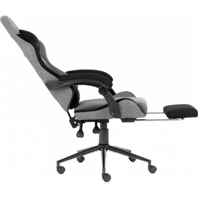 Кресло игровое GT Racer X-2324 Gray/Black (X-2324 Fabric Gray/Black Suede)
