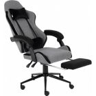 Кресло игровое GT Racer X-2324 Gray/Black (X-2324 Fabric Gray/Black Suede)