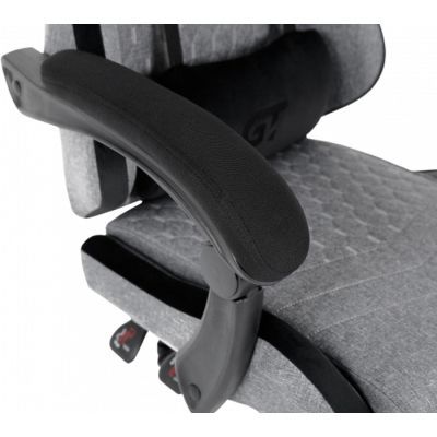 Кресло игровое GT Racer X-2324 Gray/Black (X-2324 Fabric Gray/Black Suede)