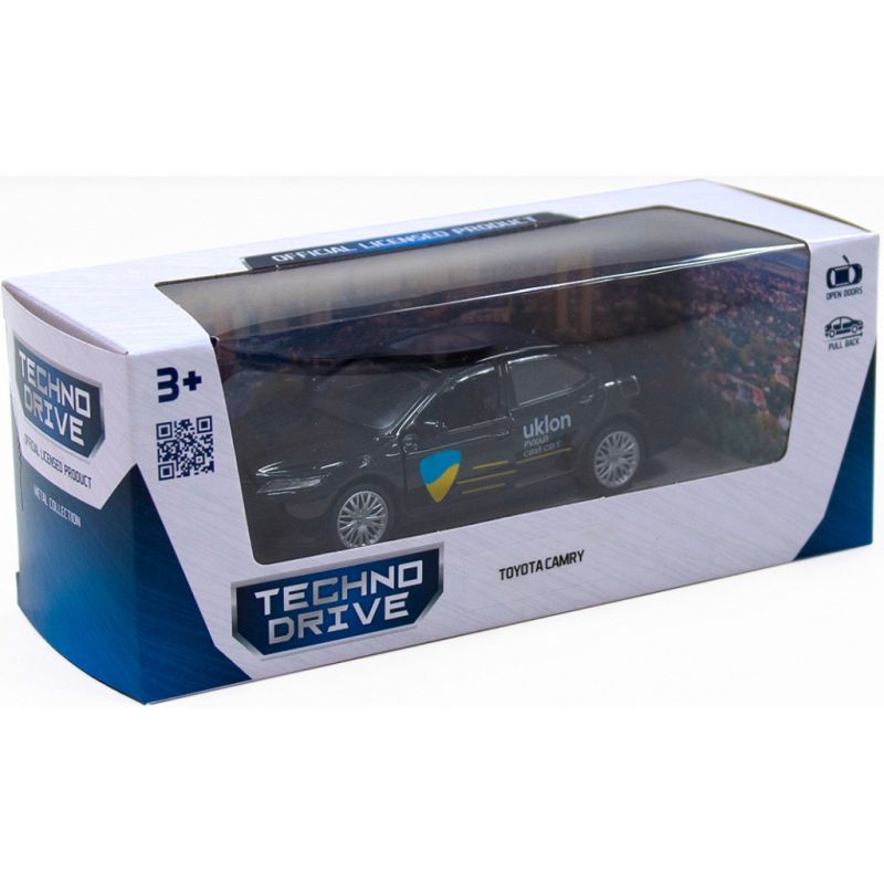 Масштабная модель автомобиля TechnoDrive Toyota Camry Uklon (черный) (250292)