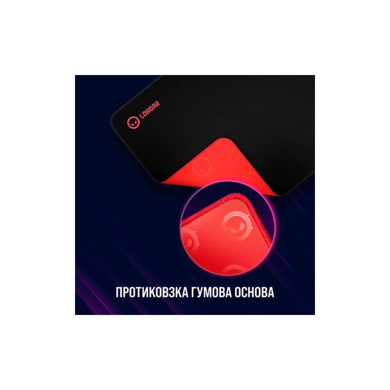 Коврик для мышки Lorgar Main 323 Black/Red (LRG-GMP323)