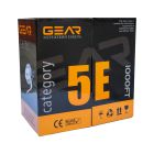 Кабель сетевой UTP 305м, cat.5e, CCA(25%), 4*2*0,51, PVC, indoor, grey GEAR (GEC-UTPCCA25051305)