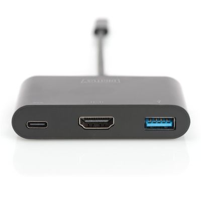 Перехідник USB-C to HDMA 2xUSB Digitus (DA-70855)