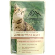 Влажный корм для кошек Carpathian Pet Food Ягненок в белом соусе 100 г (4820111141180)