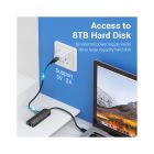Концентратор Vention USB-C to 3xUSB 2.0+MicroUSB+RJ45 100M Ethernet black (TGOBB)