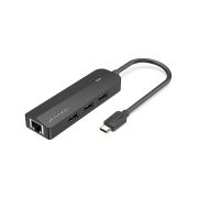 Концентратор Vention USB-C to 3xUSB 2.0+MicroUSB+RJ45 100M Ethernet black (TGOBB)
