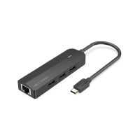 Концентратор Vention USB-C to 3xUSB 2.0+MicroUSB+RJ45 100M Ethernet black (TGOBB)
