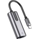 Переходник USB-C to RJ45 Ethernet 1000Mbps Aluminum black Vention (CFNHB)