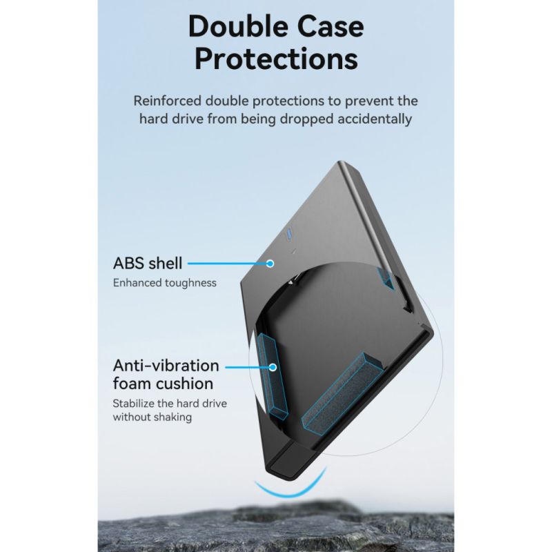Карман внешний Vention 2.5" HDD/SSD USB 3.0 Micro-B Black (KPAB0)