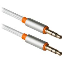 Кабель мультимедийный 3.5mm M to 3.5mm M 1.2m white Defender (87513)